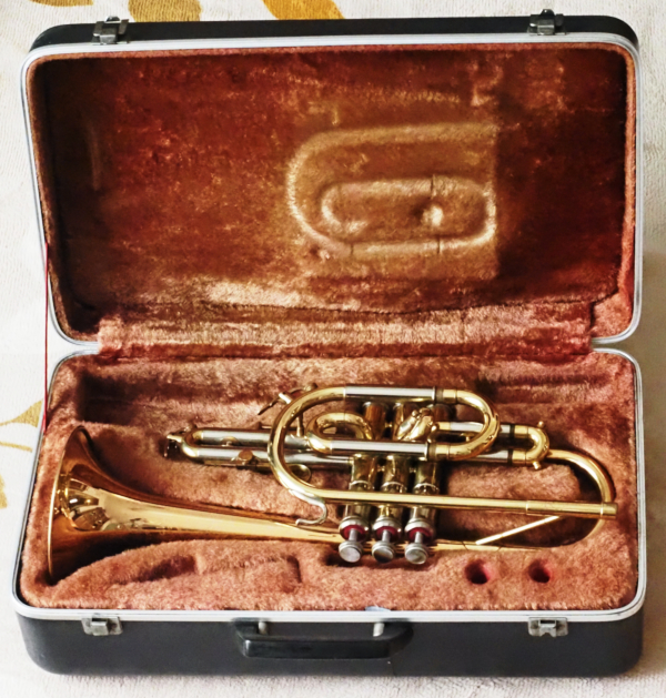 Imperiale Cornet Case with instrument inside